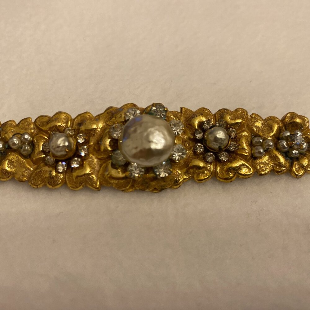 Miriam Haskell vintage signed pin